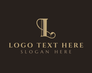 Gold - Luxury Antique Boutique logo design