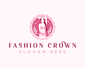 Woman Lingerie Fashion logo design