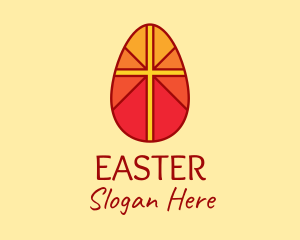 Easter Egg Cross  Logo