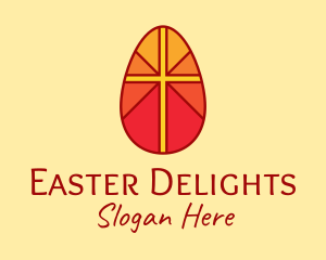 Easter - Easter Egg Cross logo design