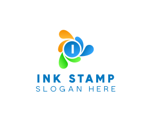 Ink Paint Splash logo design