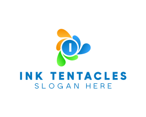 Ink Paint Splash logo design