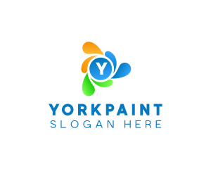 Ink Paint Splash logo design