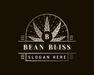 Luxury Marijuana Plant logo design