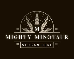 Luxury Marijuana Plant logo design