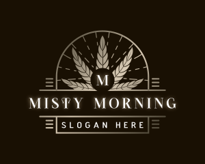 Luxury Marijuana Plant logo design