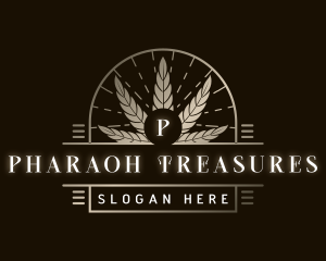 Luxury Marijuana Plant logo design