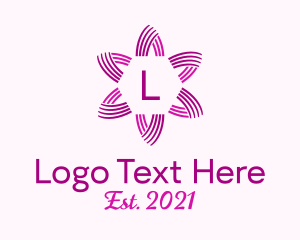 Linear - Flower Star Decoration logo design