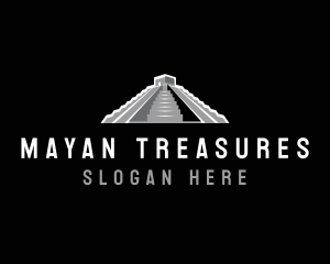 Mayan - Mayan Temple Architecture logo design