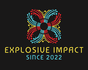 Festival Fireworks Celebration logo design