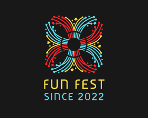 Fest - Festival Fireworks Celebration logo design