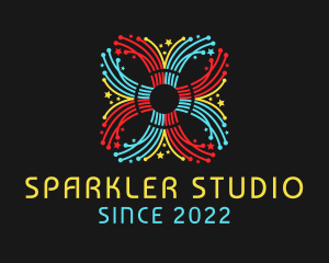 Sparkler - Festival Fireworks Celebration logo design