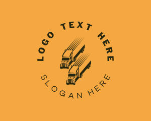 Export - Fast Truck Cargo Delivery logo design