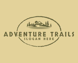 Mountain Hiking Adventure logo design