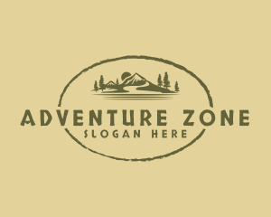 Mountain Hiking Adventure logo design