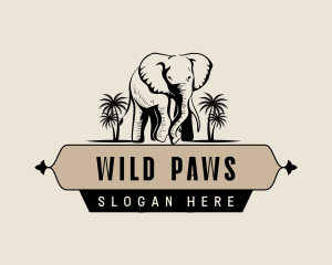 Wildlife Elephant Jungle logo design