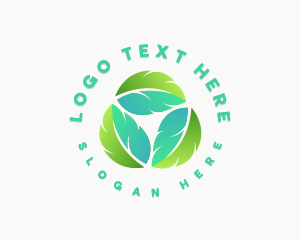 Salad - Nature Leaf Recycle logo design