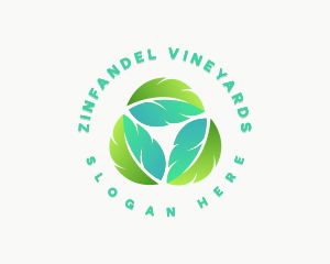 Nature Leaf Recycle logo design