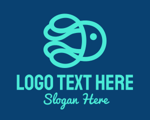 Teal - Ocean Marine Jellyfish logo design