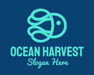 Ocean Marine Jellyfish logo design