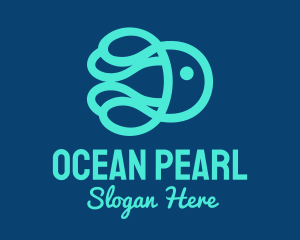 Ocean Marine Jellyfish logo design