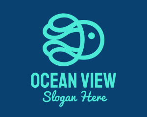 Ocean Marine Jellyfish logo design