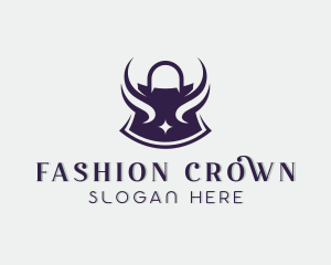 Sparkle Shopping Bag Fashion logo design