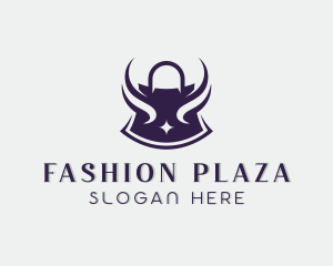 Mall - Sparkle Shopping Bag Fashion logo design