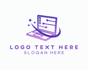 Program - Laptop Computer Technology logo design