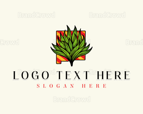 New Mexico Agave Plant Logo