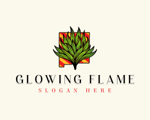 New Mexico Agave Plant Logo