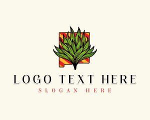 New Mexico Agave Plant Logo