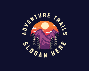 Mountain Adventure Hiking logo design