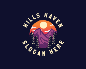 Mountain Adventure Hiking logo design