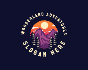 Mountain Adventure Hiking logo design