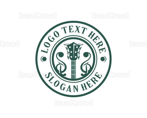 Music Performer Guitar Logo