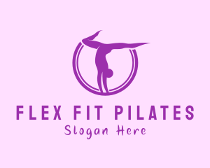 Pilates - Yoga Pilates Pose logo design