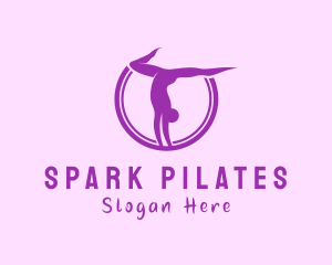 Yoga Pilates Pose logo design