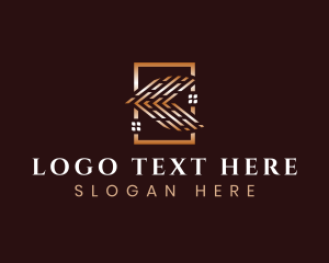 Rental - Residential Roof Renovation logo design