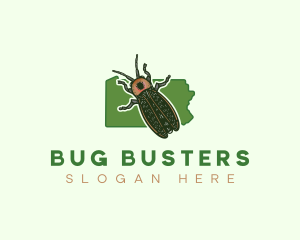 Pennsylvania Firefly Bug logo design