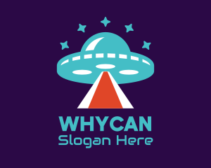 Alien Spaceship UFO Star Logo