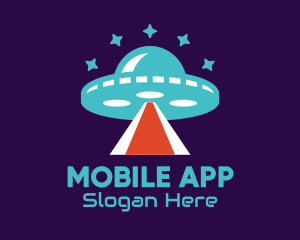 Explore - Alien Spaceship UFO Star logo design