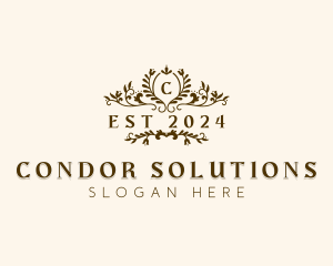 Elegant Garden Wedding logo design