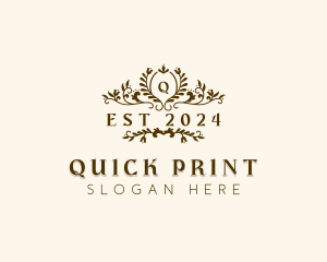 Elegant Garden Wedding logo design