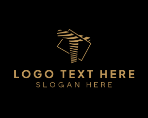 Woodgrain - Stripes Frame Workshop logo design