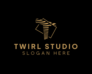 Stripes Frame Workshop logo design