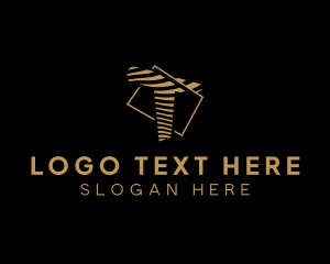 Woodwork - Stripes Frame Workshop logo design