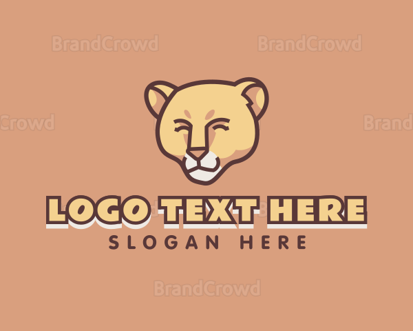 Wild Cougar Character Logo
