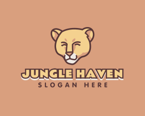 Wild Cougar Character logo design