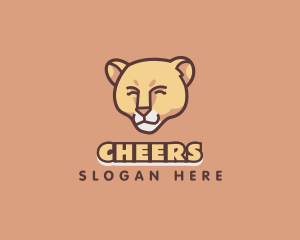 Lioness - Wild Cougar Character logo design